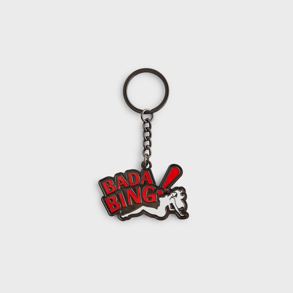 Kith for The Sopranos Bada Bing Keychain Black / Red 100% Brass Stripper Dancer
